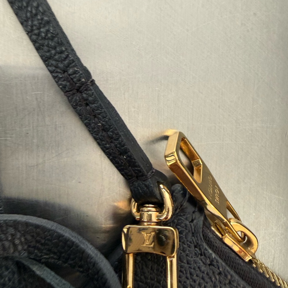 Louis Vuitton Black Wristlet with Gold Accents - Picture 5 of 6